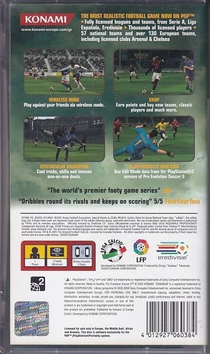 Pro Evolution Soccer 5 - PSP (B Grade) (Genbrug)